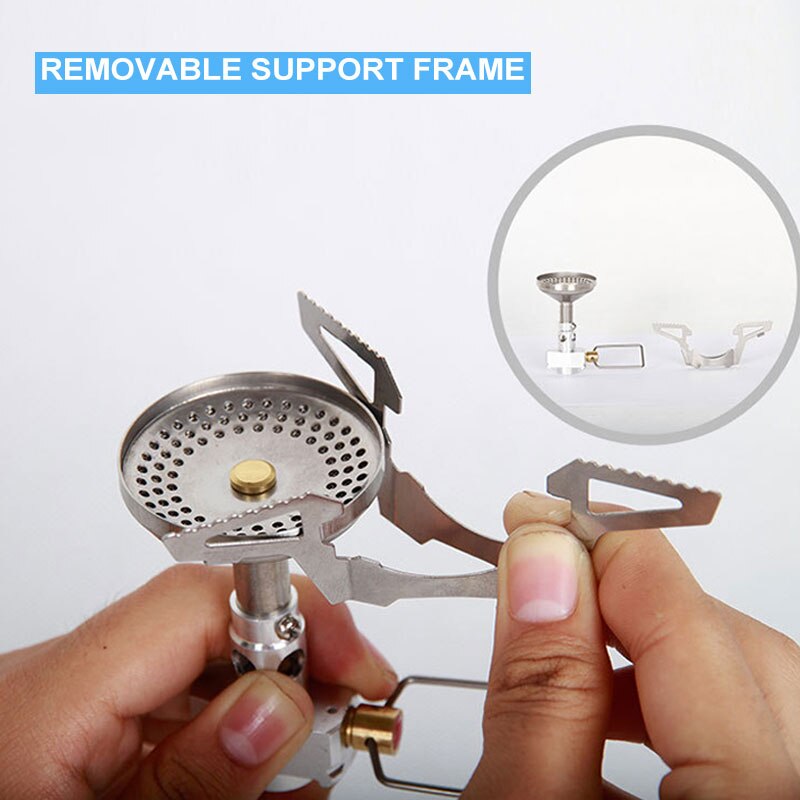 Camping Gas Stove Mini Gas Burner Removable Foldable Cooking Stove Outdoor Hiking Trekking Cooker Portable Camping Equipment