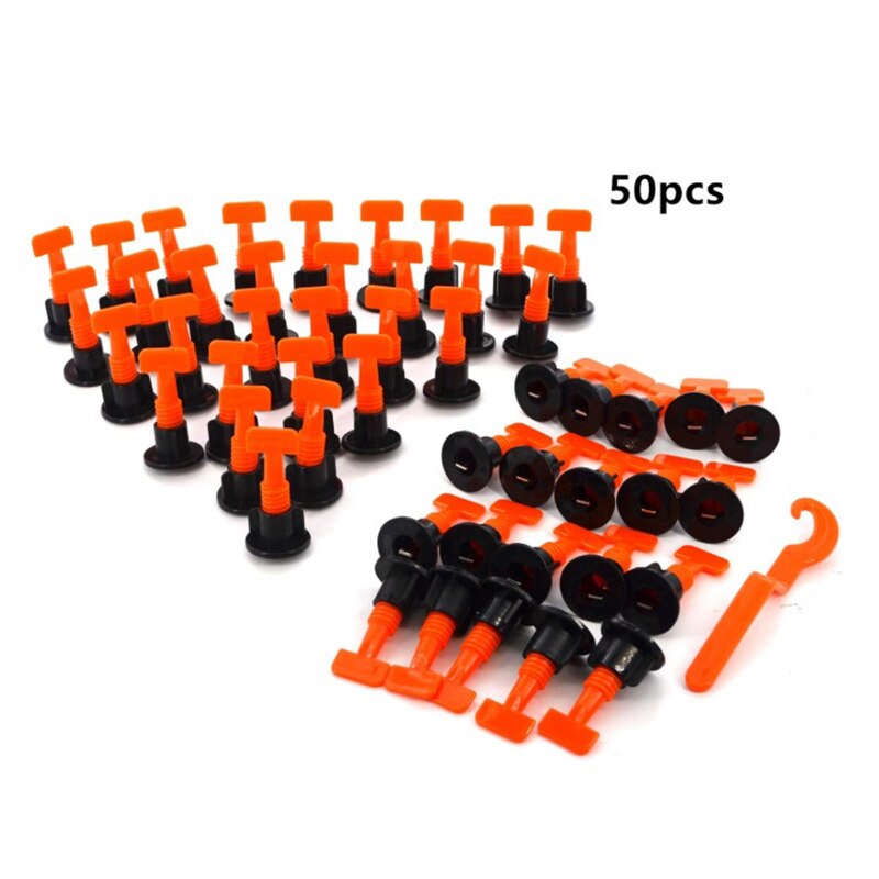 50pcs Tile Leveling System For Tile Laying Building Level Tools For Construction Floor Alignment Tiles