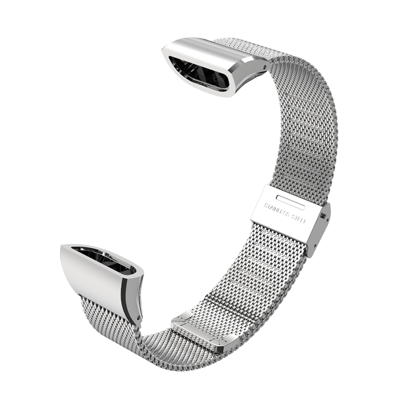 Watch strap bracelet for Huawei band 3 metal wrist strap smart wristbands for Huawei band 3 pro strap replacement pulsera: Silver Milanese