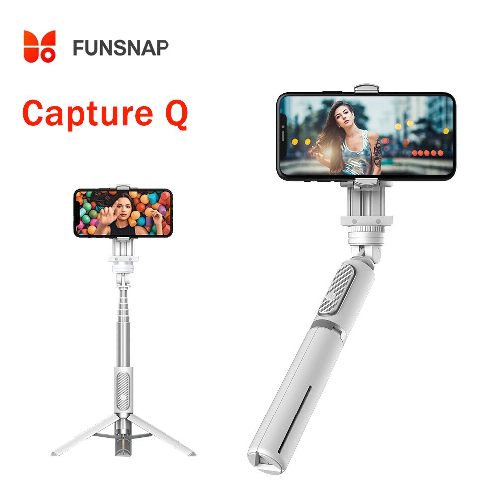 FUNSNAP cattura Q Smartphone Gimbal allungabile Selfie Stick stabilizzatore tascabile Palo per iPhone telefoni Android Live Vlog Video