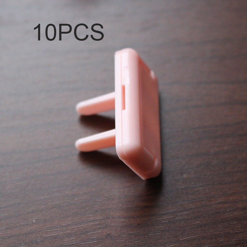 10PCS Child Safety Locks For Preventing The Child From Getting Hurt By Electric shock Electric Child Lock Safety For Baby: 10pcs pink1