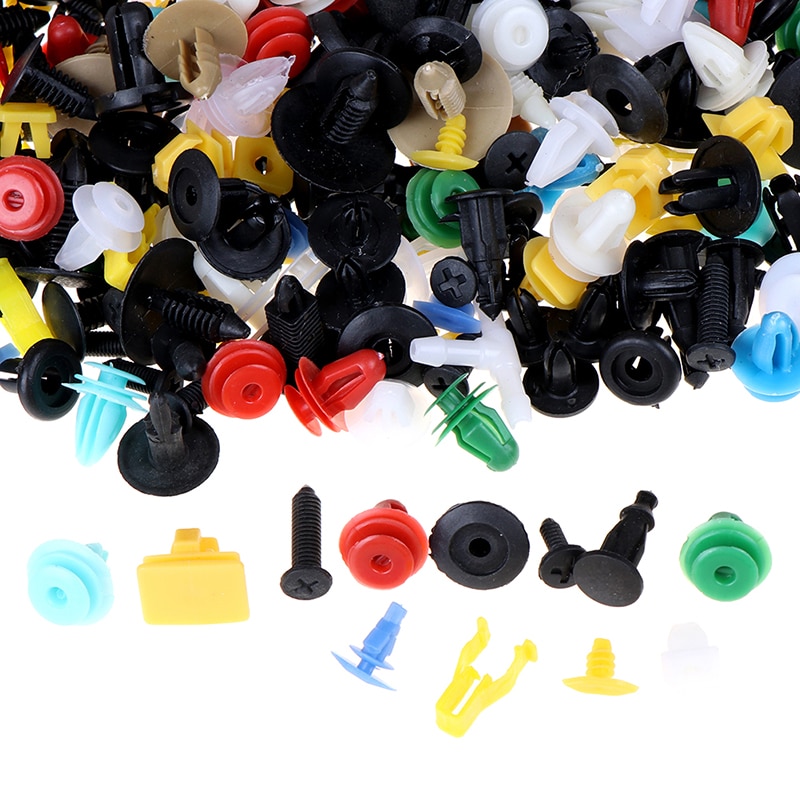500 st märke och stötfångare skärmkant plast dörrpanel nit plast blandad bil bilfästklämma