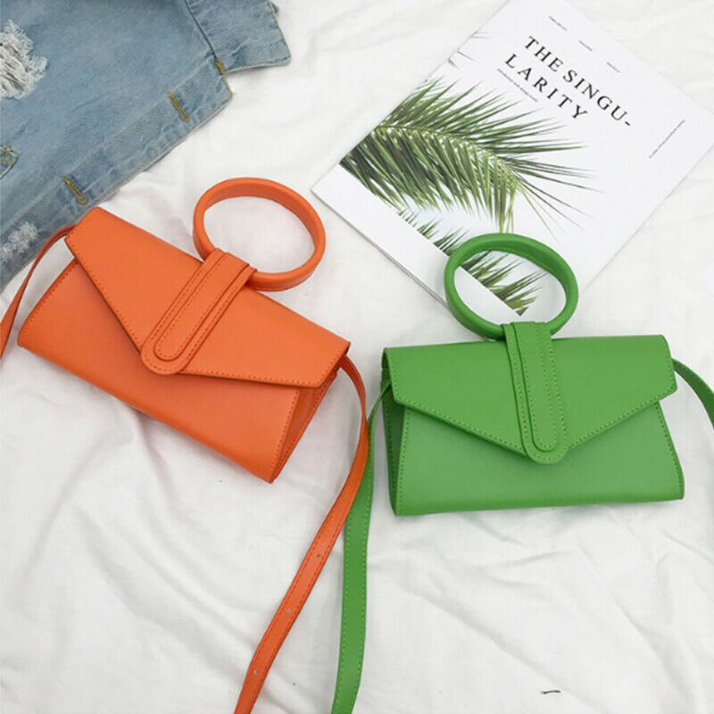 Dames casual pu leren crossbody tas magnetische gesp eenvoudige schoudertas kleine frisse messenger bag dames crossbody tas