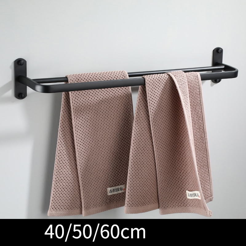 Handdoek Houder Handdoekenrek Handdoekhouder Handdoek Bar 40/50/60 Cm Wall Mounted Aluminium Badkamer Accessoires Handdoek Rail