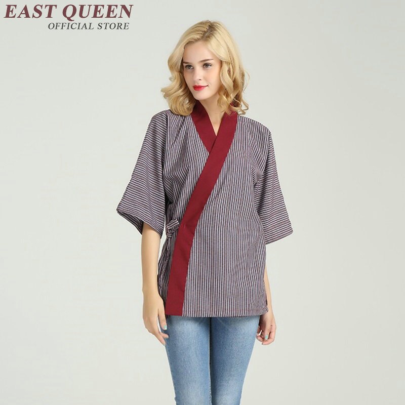 Uniformes japoneses para restaurantes, accesorios para sushi, ropa para mujer, uniforme de chef de sushi, KK1926 H