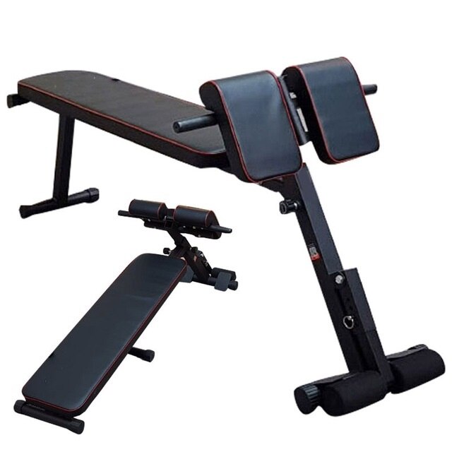 Multifunctional Dumbbell Bench Fitness Abdominal Muscle Board Folding Weight Lifting Training Workout Bench: Default Title