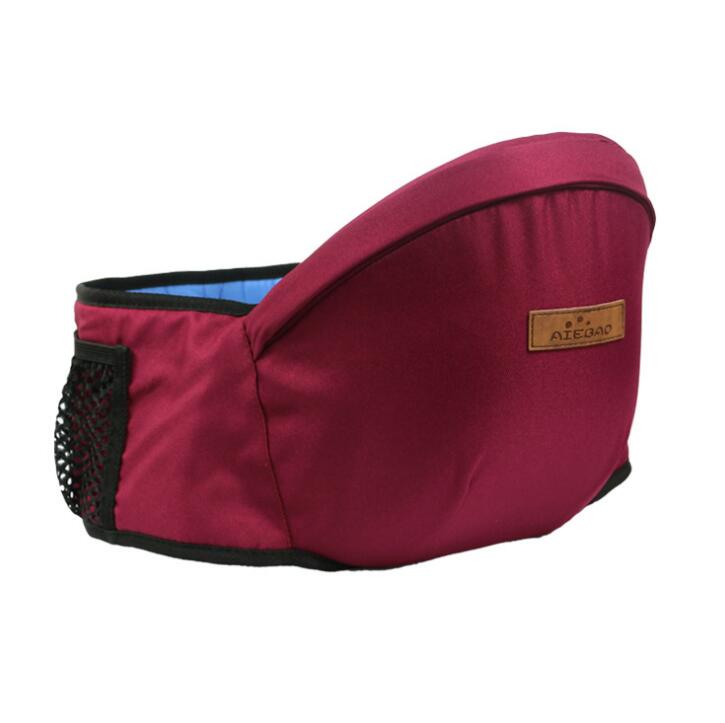 bevel 45 degree baby waist stool baby seat hold baby waist stool strap: red