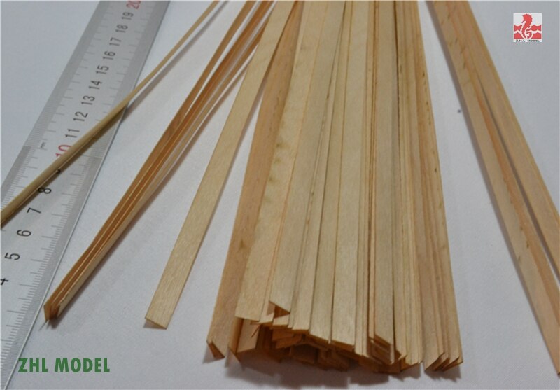 ZHL Beech wood strips 50 pieces model ship