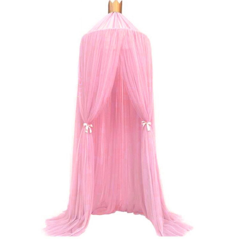 Champion – tente suspendue pour lit de bébé, baldaquin, rideaux en Tulle, pour chambre à coucher, maison de jeu, pour enfants, M0349: Hot Pink