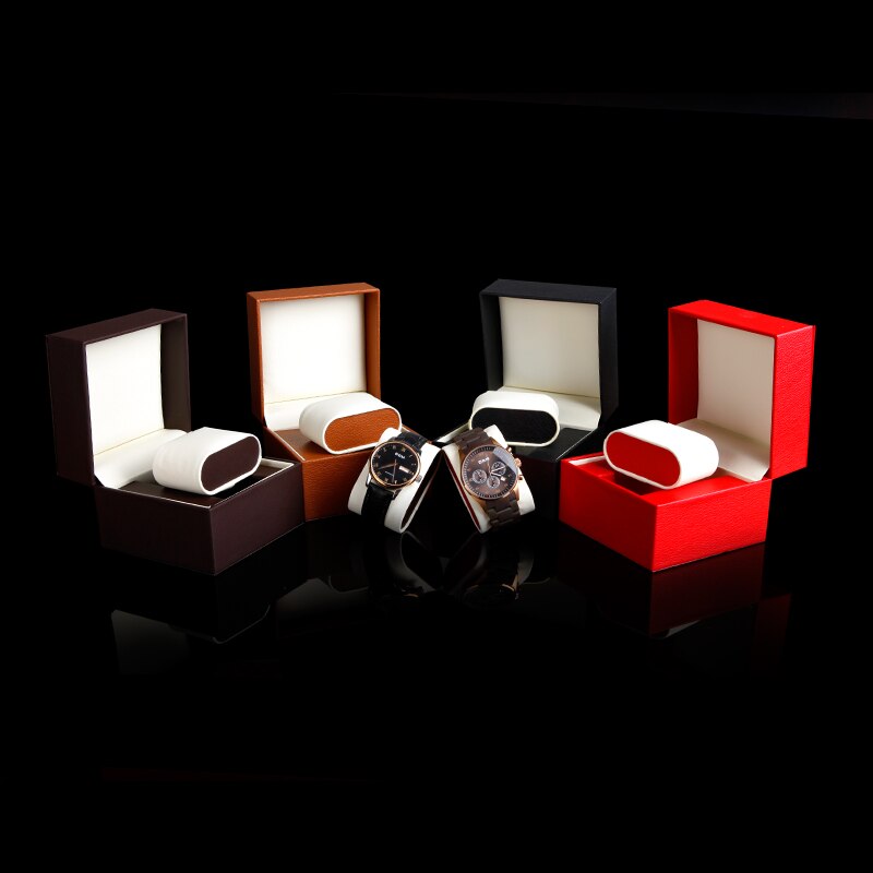 Boîte De Rangement Pour Montres En Cuir PU – Vintage, Parfaite Pour Voyager (1 à 3 Montres)