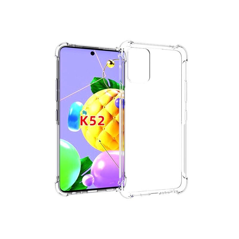 Transparante telefoonhoesjes voor lg  k42 hoesje + gehard glas 5g zachte gel skin bescherming heldere siliconen lg  k52 q52 k62 k71 k92 hoesje