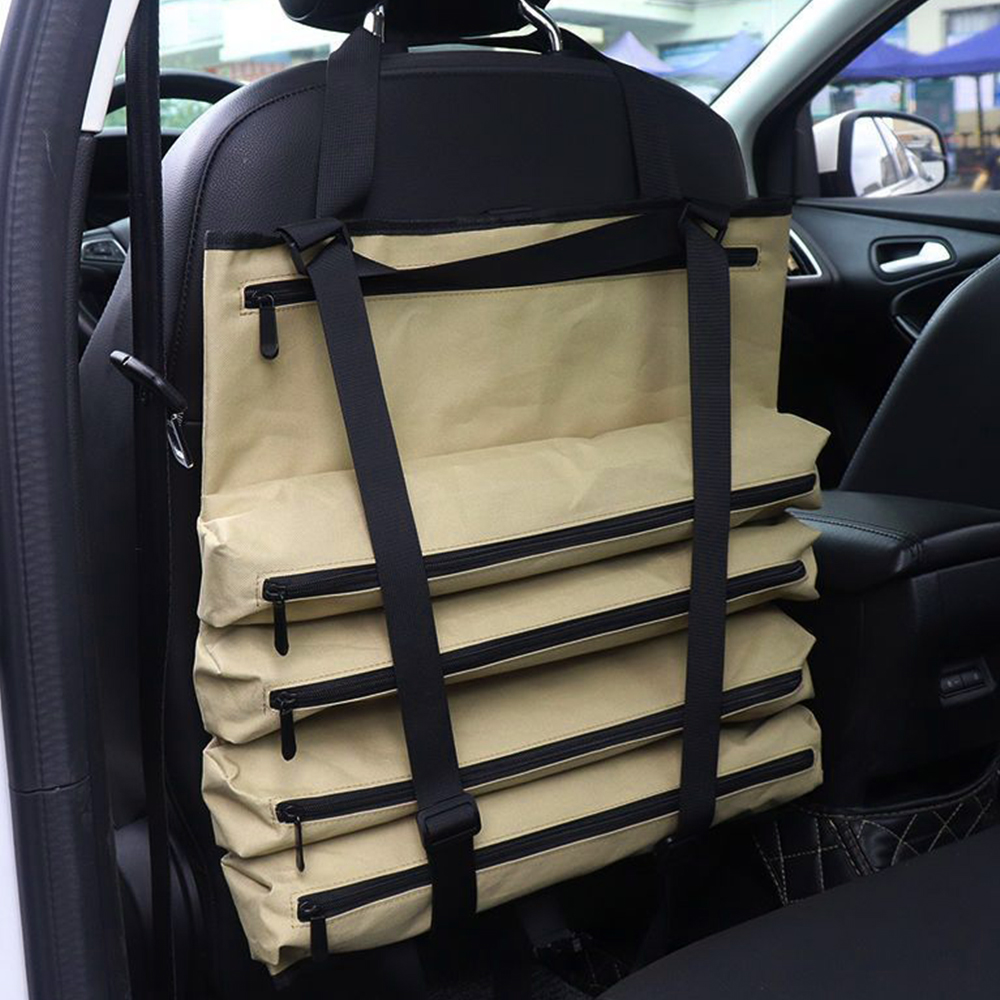 Botiquín de primeros auxilios para coche, estuche de almacenamiento en rollo, bolsa de almacenamiento, bolsa de herramientas enrollable multiusos ajustable