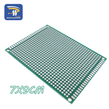 7x9 7*9cm Double Side Prototype PCB Tinned Universal Board Experimental Plate Circuirt Hole Bread Board 2.54mm Grid Glass Fiber