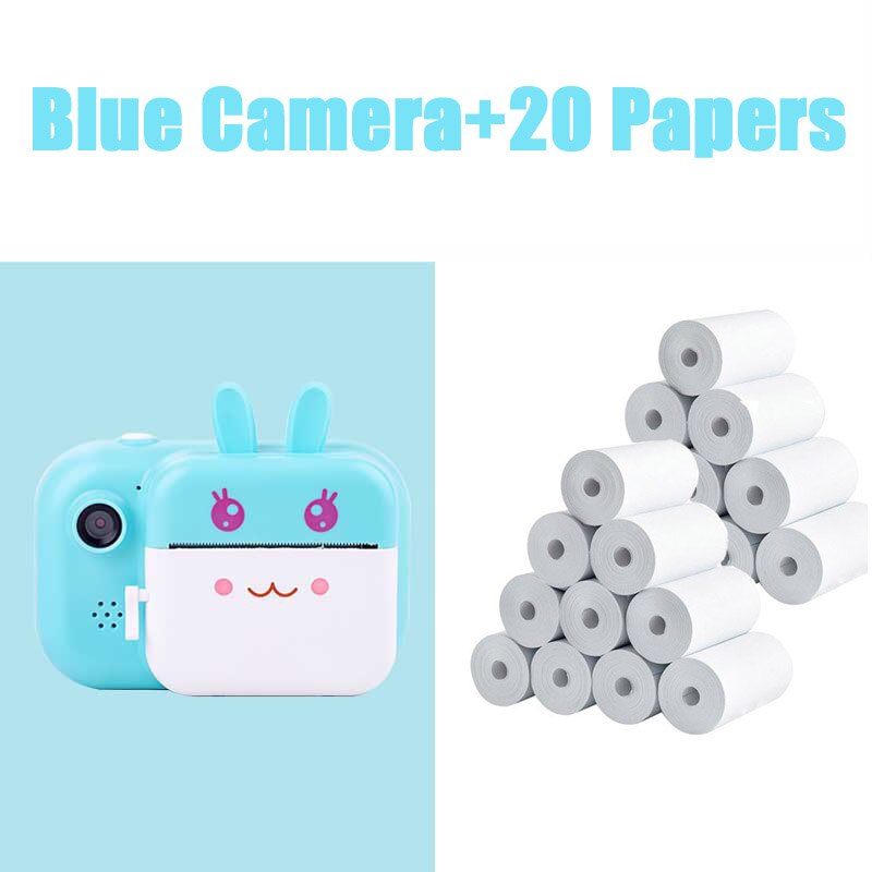 Cheap cute mini instant print photo camera small children camera kids birthday with games