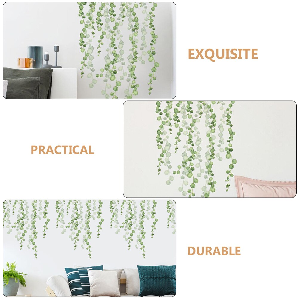 2 Sheets of Wear-resistant Wall Stickers Removable Wall Decals Delicate Window Stickers