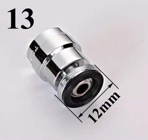 brass faucet adapter 12/14/16/18/20/22/24mm 360 degree swivel aerator female or male thread: 12mm male