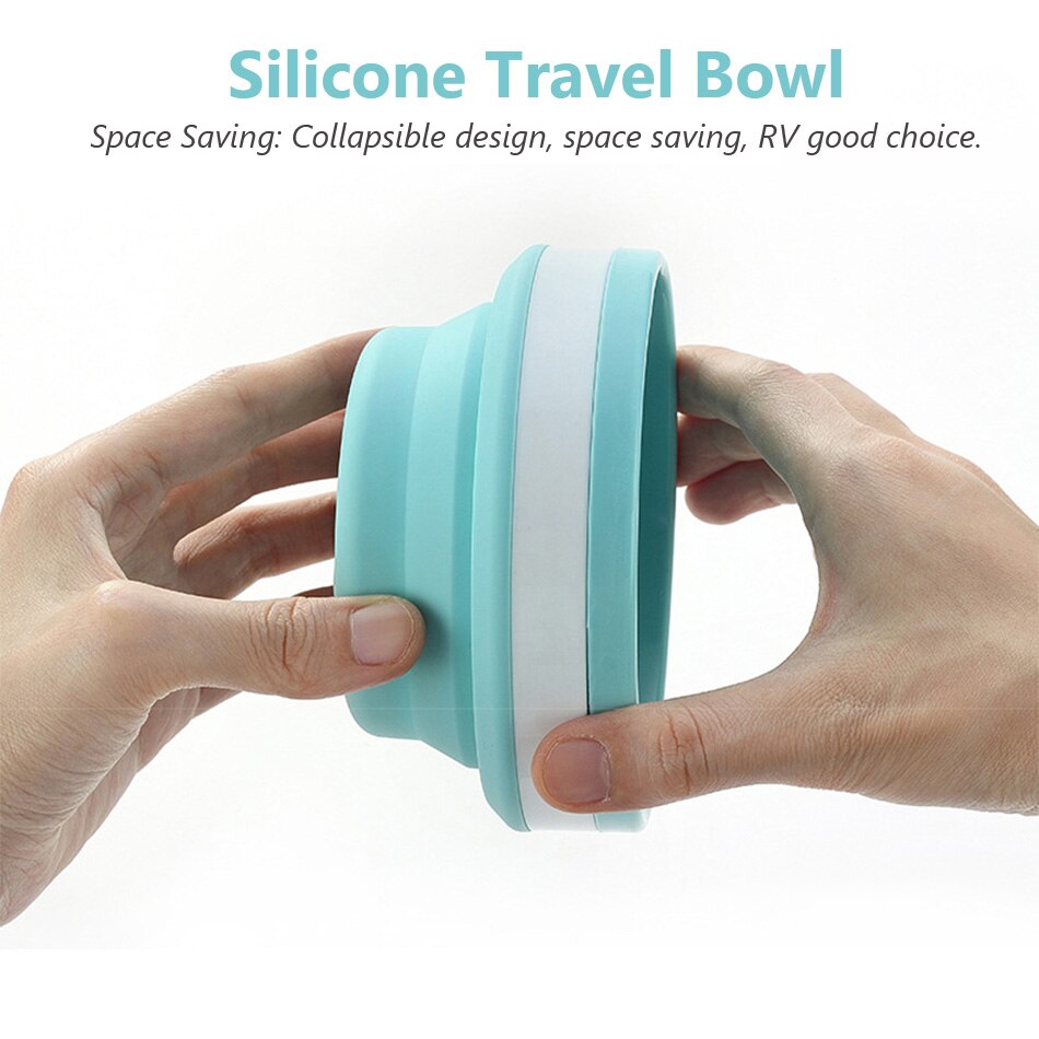 Collapsible Coffee Cup with Lids Reusable Camping Tea Cup for Portable Foldable Hiking Traveling Office Eco-friendly Sustainable