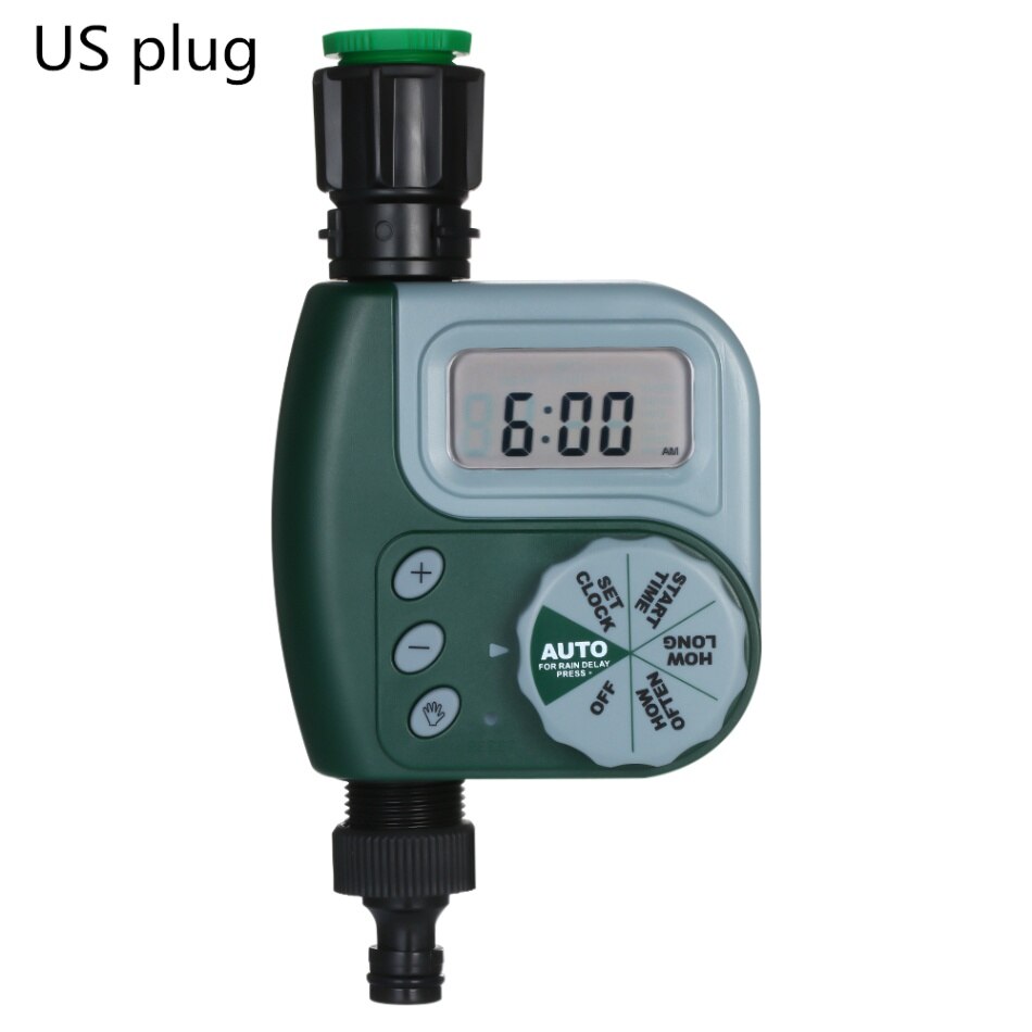 Programmable Digital Hose Faucet Timer Automatic Watering Sprinkler System Irrigation Controller with 2 Outlet for Garden Plants