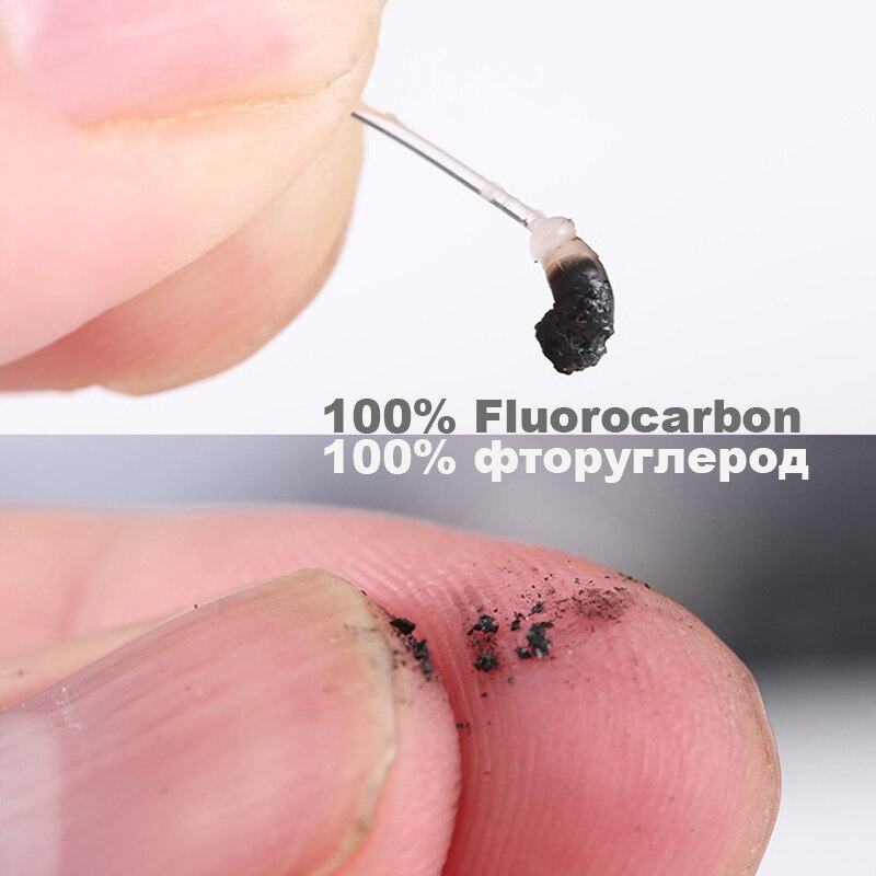 Línea de pesca de fluorocarbono 100% de 100M, línea de fibra de carbono importada japonesa, línea de hundimiento de monofilamento de 1-30kg, productos de pesca de mar
