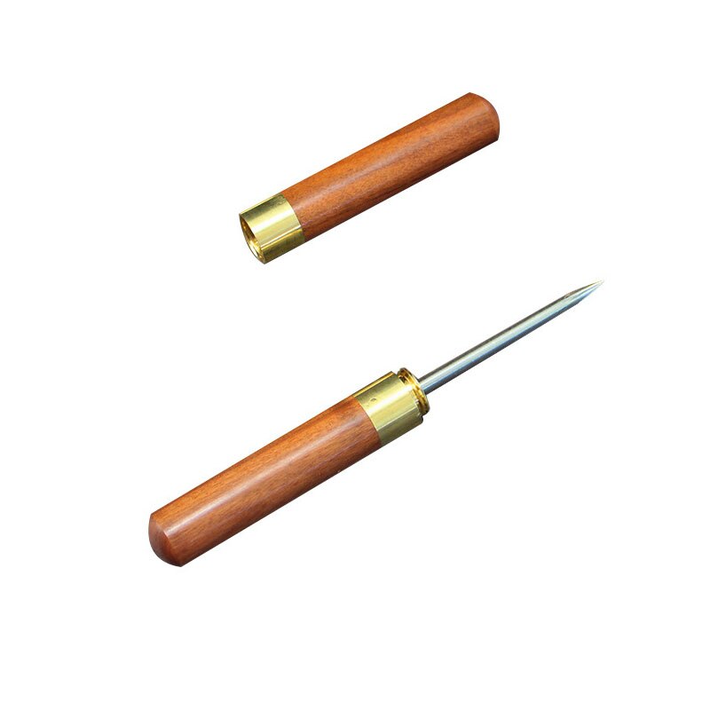 Cuchillo de madera maciza con aguja para té, ébano y herramienta especial de palisandro, utensilios de ceremonia: 04