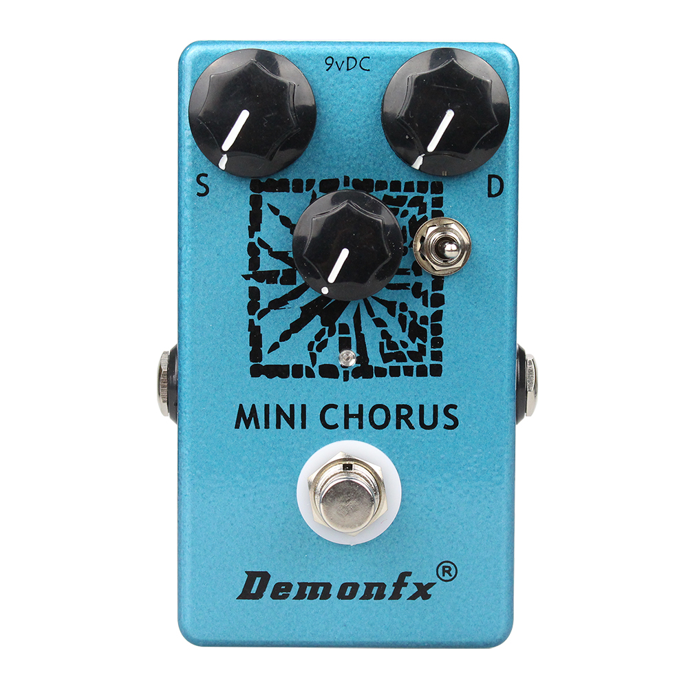 Compresor Demonfx/Overdrive/Booster Pedal de efectos de guitarra de con True Bypass: Azul cielo