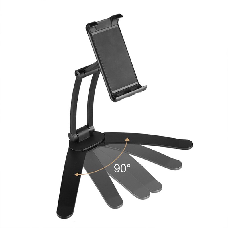 Tablet Mount Stand 2-in-1 Kitchen Wall Counter Top Desktop Mount recipe Holder Stand For 7 to 10 Inch Tablet fits iPad Pro: Black