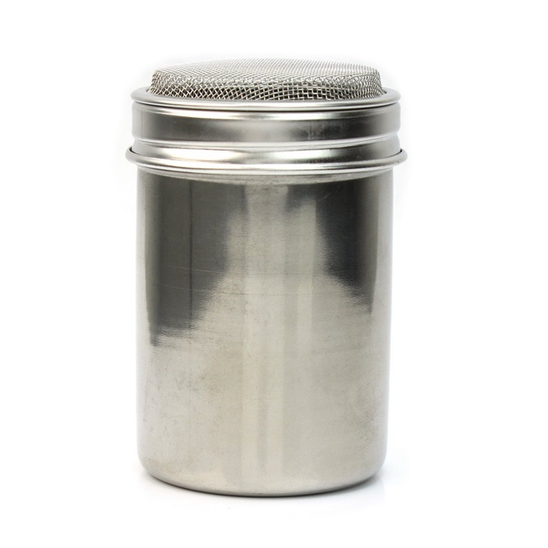 Sølv rustfrit stål mesh rør type støvstof støv salt shaker krydderikrukke: Default Title
