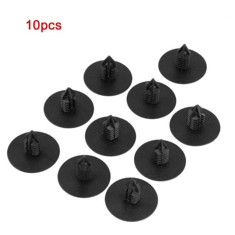 10Pcs Black Plastics Wheel Arch Lining Splash Guard Trim Clips For Renault Clio MK2 Scenic Megane Car Styling Fender Accessories: Default Title