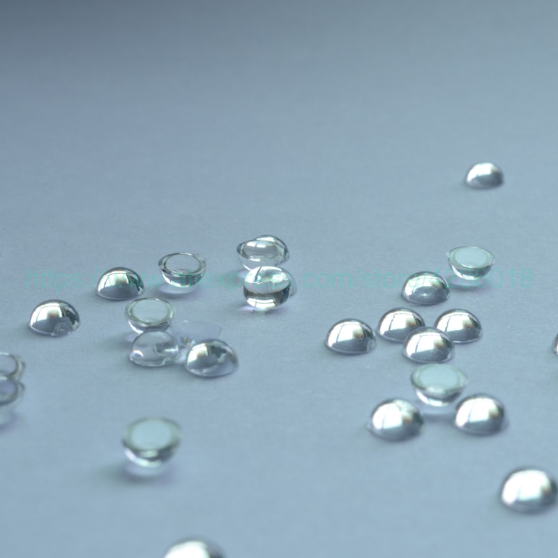 3mm 4mm 5mm 6mm 8mm akryl diy vedhæng smykker tilbehør cabochon kupler runde gennemsigtige halvkrystal perler