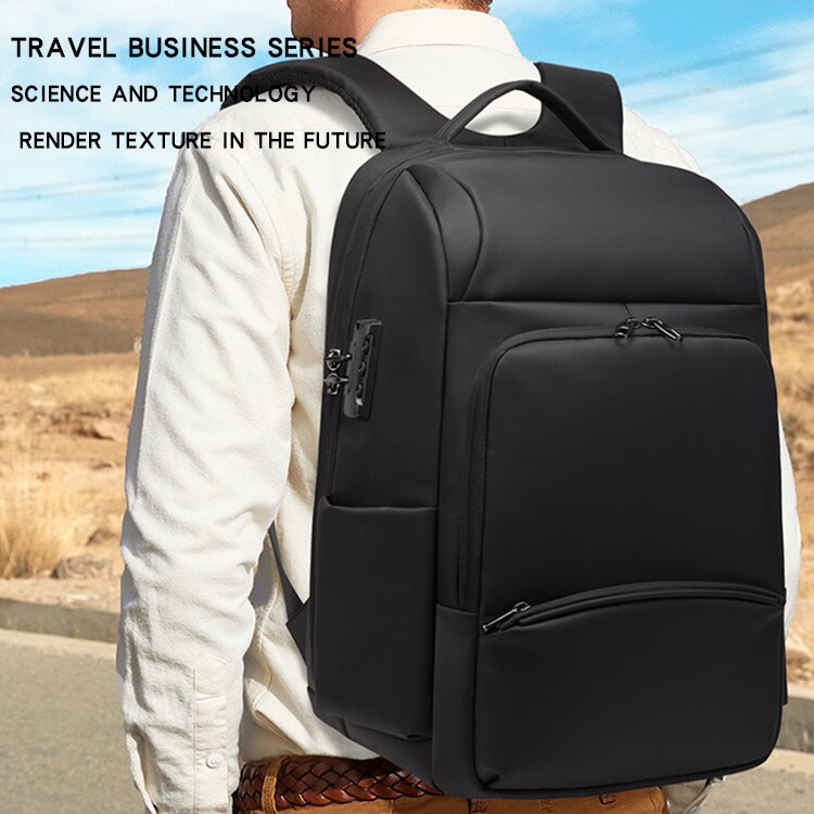 2022 zaino per Laptop da 15.6 pollici impermeabile zaino per scuola antifurto per uomo zaino da viaggio per uomo d&#39;affari con ricarica USB