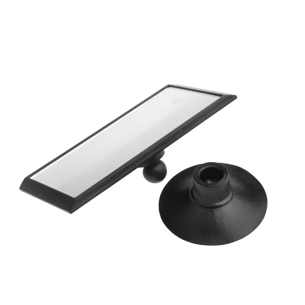 The stroller rearview mirror is rectangular 360-degree adjustable for convenient and practical applications.