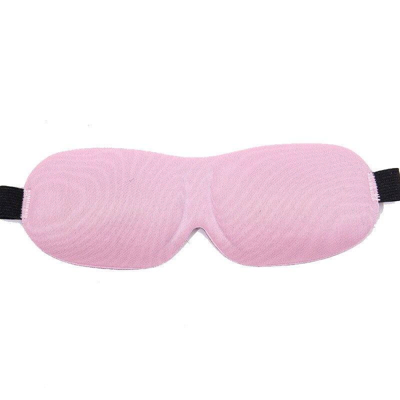 1Pcs 3D Sleep Mask Natural Sleeping Eye Mask Eyeshade Cover Shade Eye Patch Women Men Soft Portable Blindfold Travel Eyepatch: PINK