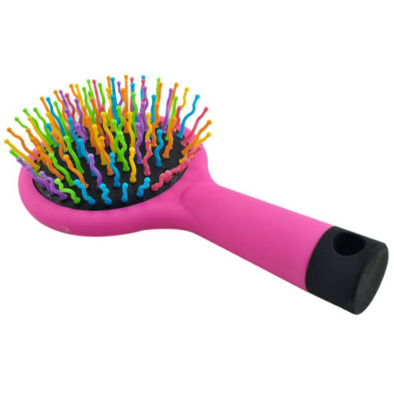 Cepillo de pelo Arco Iris volumen S cepillo rizado Magic desenredar peine con Mirro