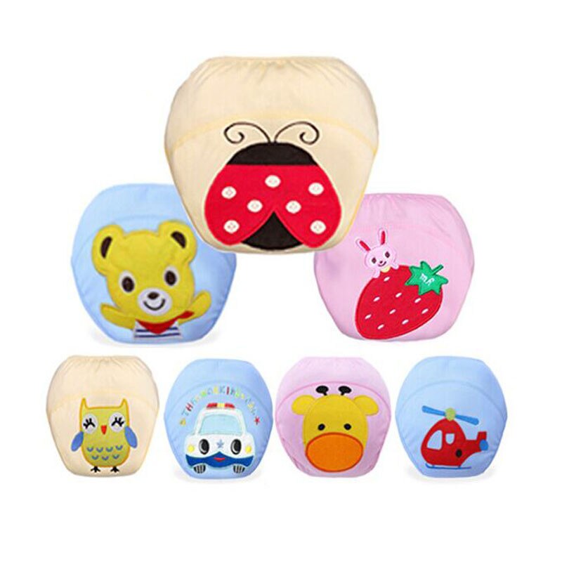 10pc/Lot Training Pants/Child Cloth Study Pants/Reusable Nappy Washable Diapers Underwear: MIX COLOR / 90