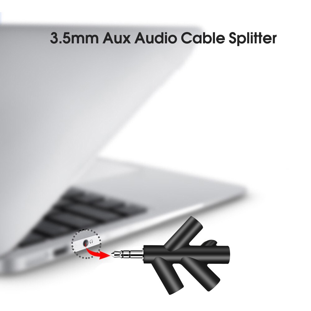 Smartphone Player Audio Kabel 3,5mm Kopfhörer Adapter 1 Stecker auf 2 4 Weibliche Jack Adapter Stecker Stereo Kopfhörer Splitter für PC/MP3