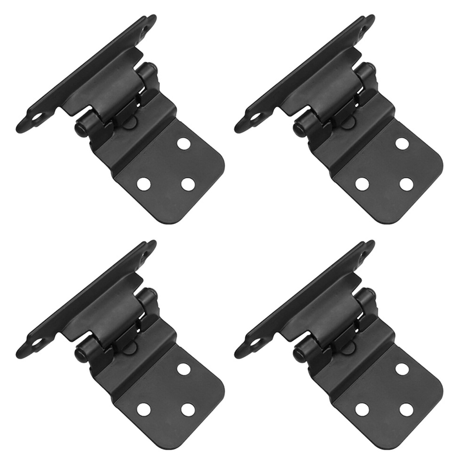 4pcs Cabinet Iron With Spring Hardware Multi Fold Furniture Self Closing Easy Install Hotel Door Hinge Locking Office Cuoboard