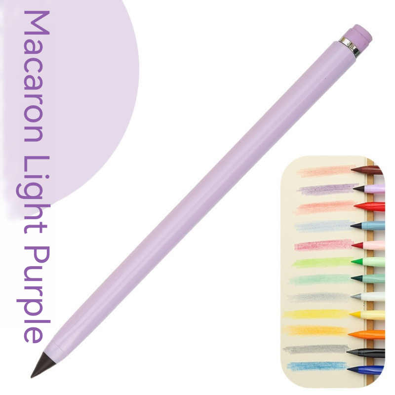 24/13pcs Unlimited Writing Color Pencil With refill set No Ink Novelty Eternal Pencils Pen Art Color Painting School Supplies