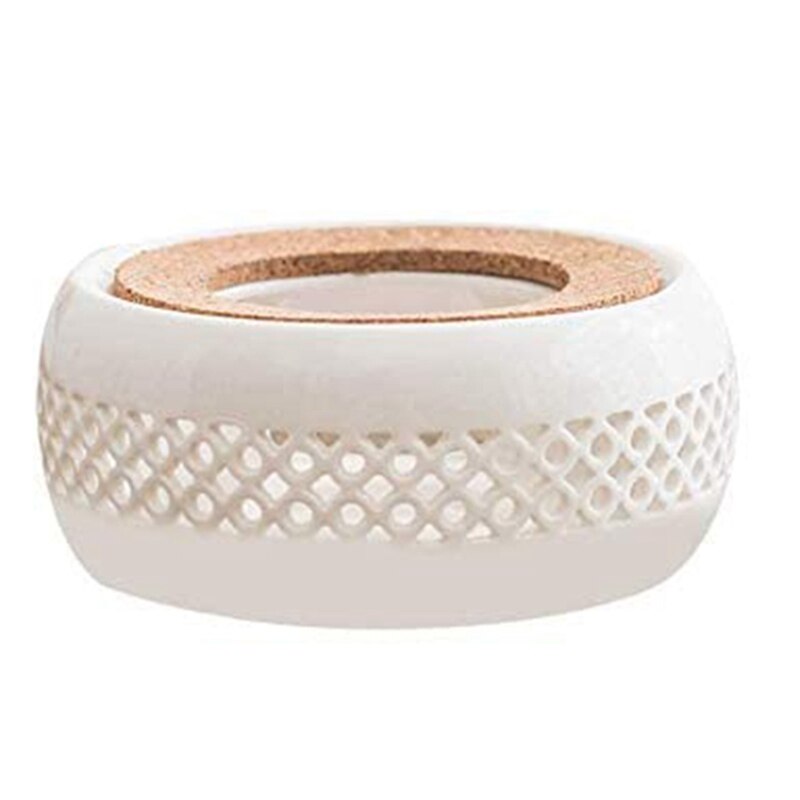 Chauffe-théière en céramique, chauffant avec coussin en liège, parfait pour les théières en verre et en céramique: Default Title