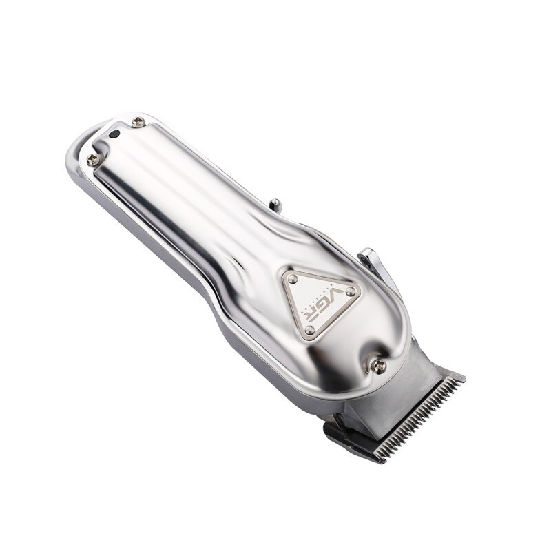 À prova dwaterproof água máquina de cortar cabelo elétrica recarregável barbeador barba aparador de cabelo máquina de corte barba trimer: Sliver