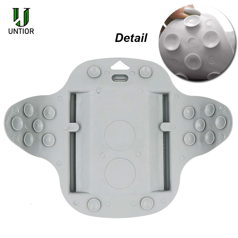 UNTIOR Silicone Foot Brush Massage Slippers Bath Shoes Brush Pumice Stone Foot Remove Dead Skin Shower Foot Scrubber with Sucker
