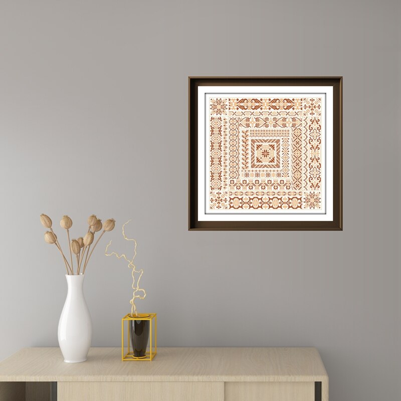 Sampler cove counted cross stitch kits simple embroidery needlework sets 18ct 14ct 11ct white cloth cotton thread DIY handmade