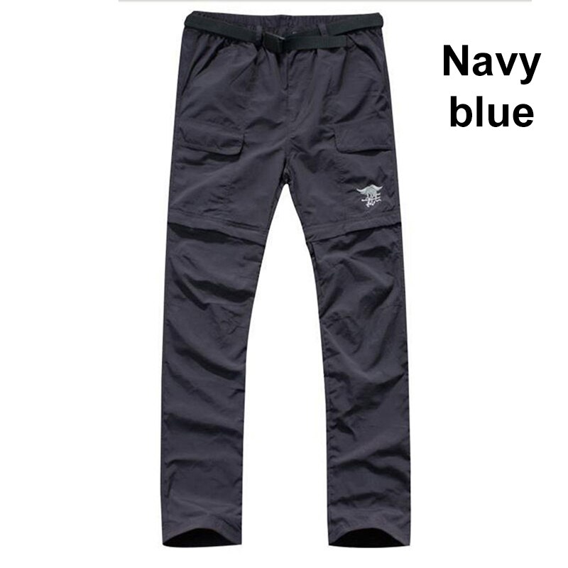 Outdoor Hiking Sports Detachable Pants Men Summer Trousers Anti-UV Quick Drying Lightweight Can be a pair of Shorts
