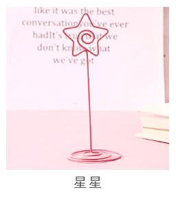 10 stuks/set memo naamkaarthouder cartoon flamingo vogelvormige fotohouder standaard plaats papier menu clips houders voor feest: 10 stuks h