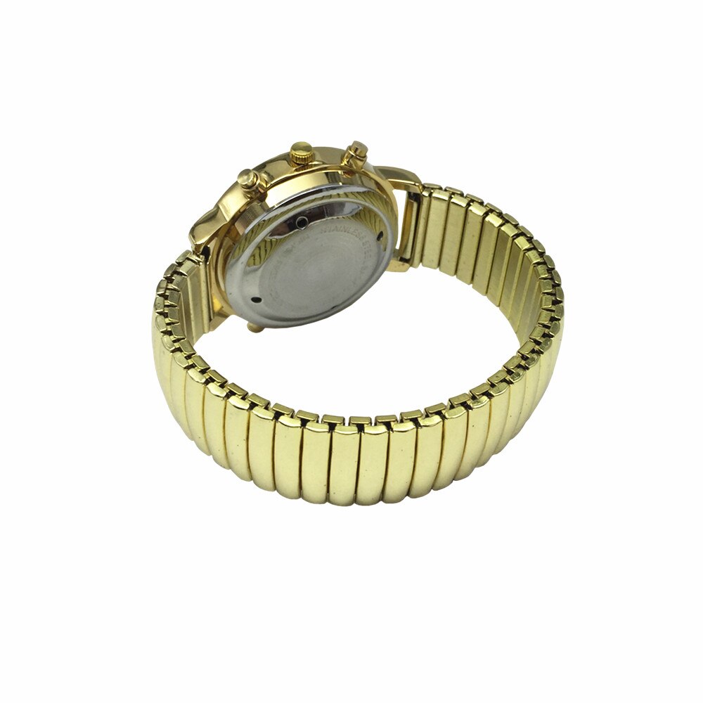 Spanish Talking Watch with Alarm, White Dial, Only One button, Expansion Band