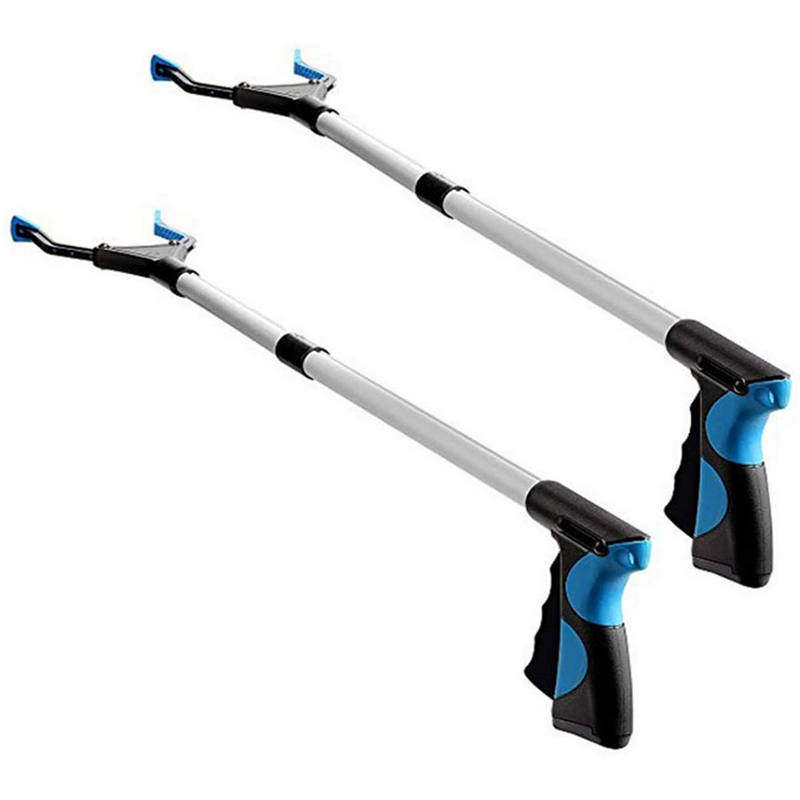 Folding Household Garbage Picker Alloy Trash Grabber Waste Leaves Pick Cleaning Up Clip Garden For Garden Tool Tool Yellow