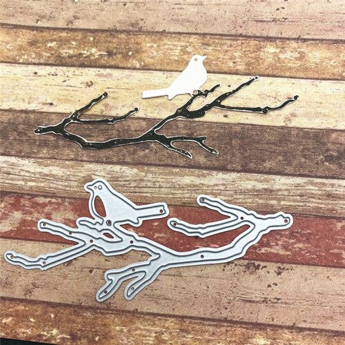 Branch bird Metal Cutting Dies for Card Making DIY Craft Die Cut Stencil