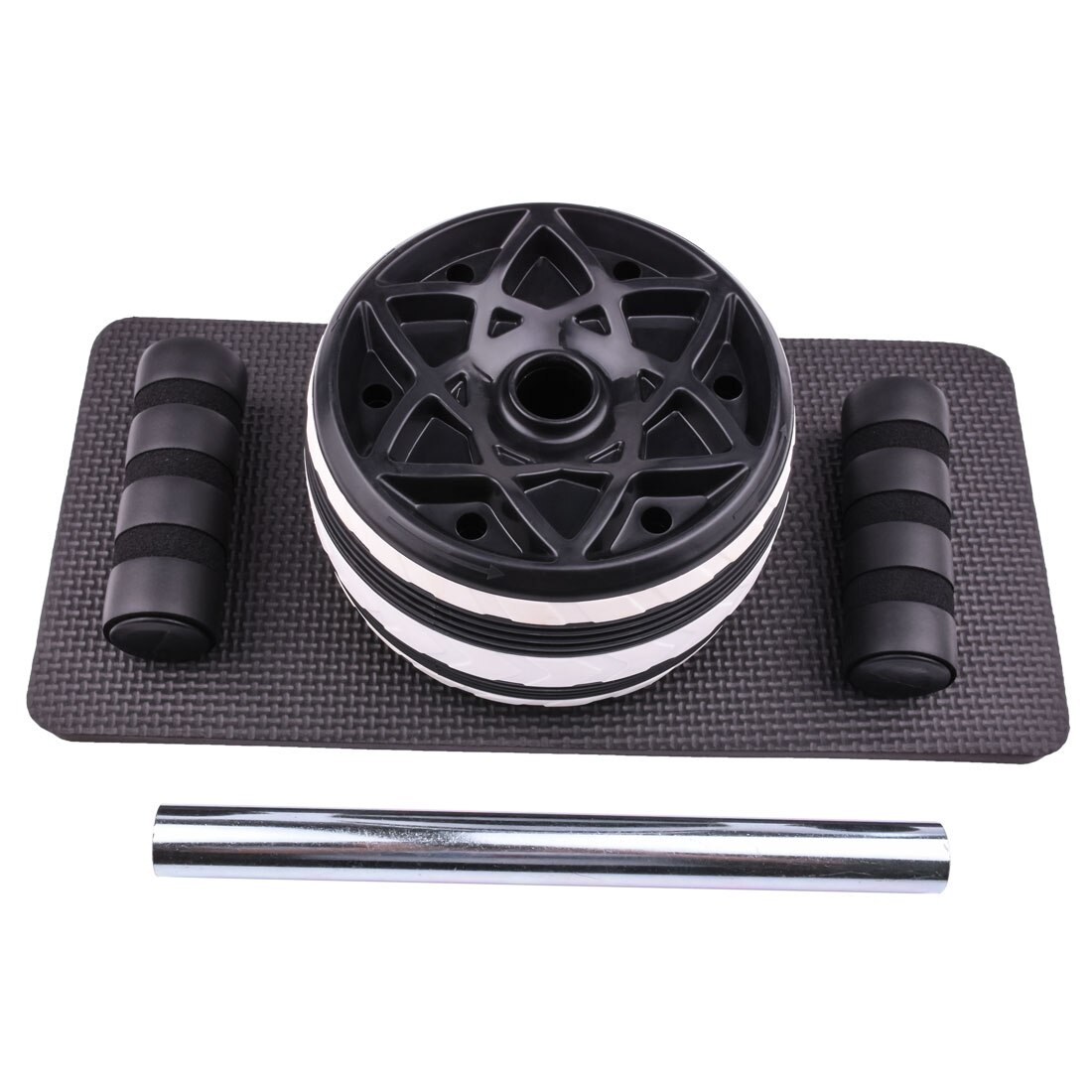 Core Fitness Ab Roller Wheel Set Workout Equipment for Home Men Women Abdominal Exercise Trainer Kit Push Up Bar Jump Rope