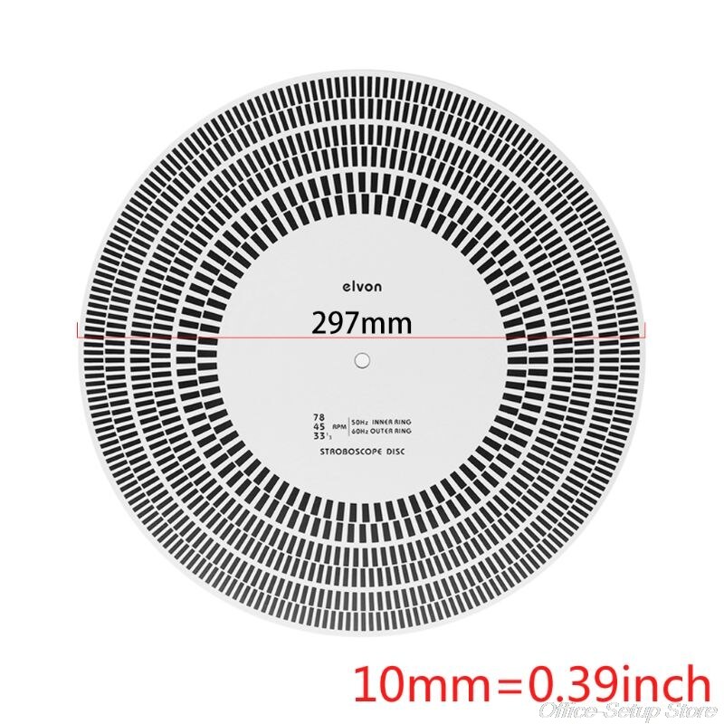 Lp Vinyl Record Draaitafel Phono Toerenteller Kalibratie Strobe Disc Stroboscoop Mat 33 45 78 Rpm F18 21