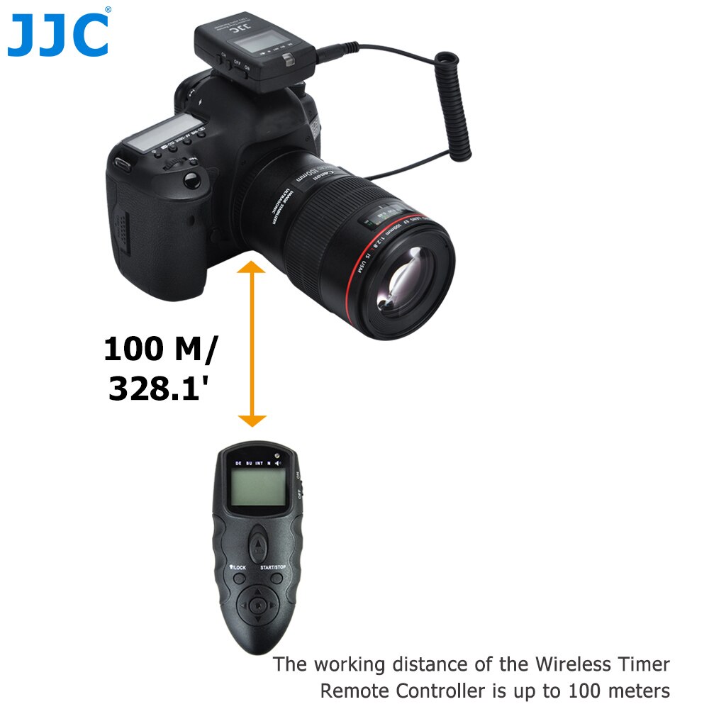 JJC 2.4GHz 56 Channels DSLR RF Wireless Timer Remote Control for SONY Camera with Multi Interface