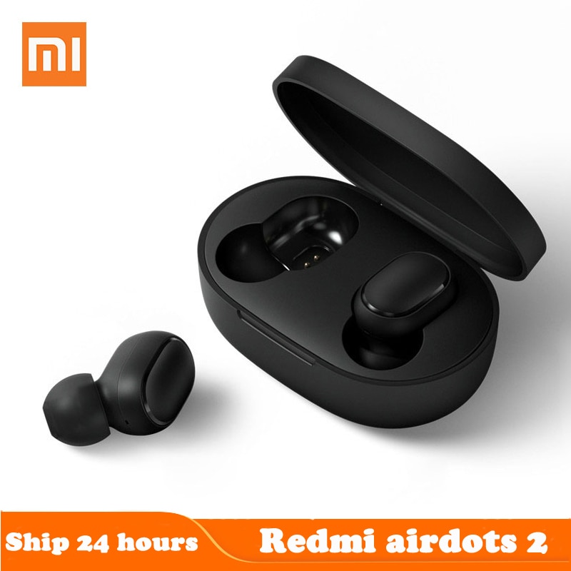 Wireless earphone original Xiaomi Redmi Airdots 2 TWS bluetooth 5.0 earbuds AI control Xiaomi Redmi Airdots 2